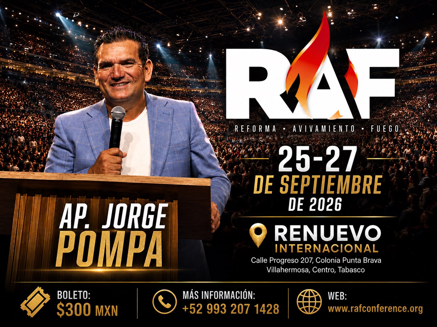 RAF Villahermosa · Reforma · Avivamiento · Fuego